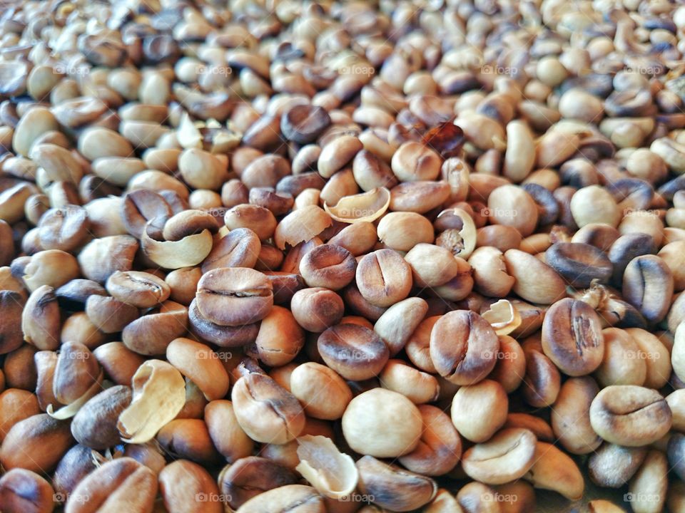 Roasted coffee beans