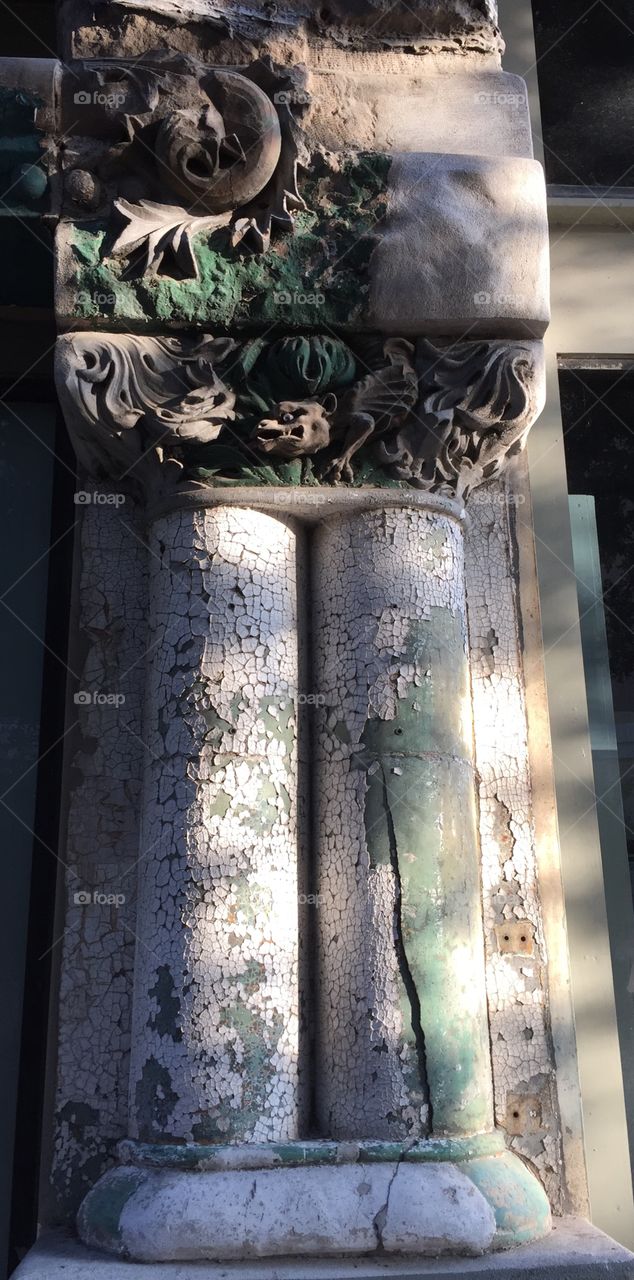 Column crusted in history 
