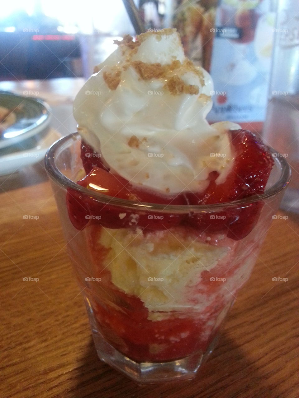 strawberry cheesecake shooter. dessert