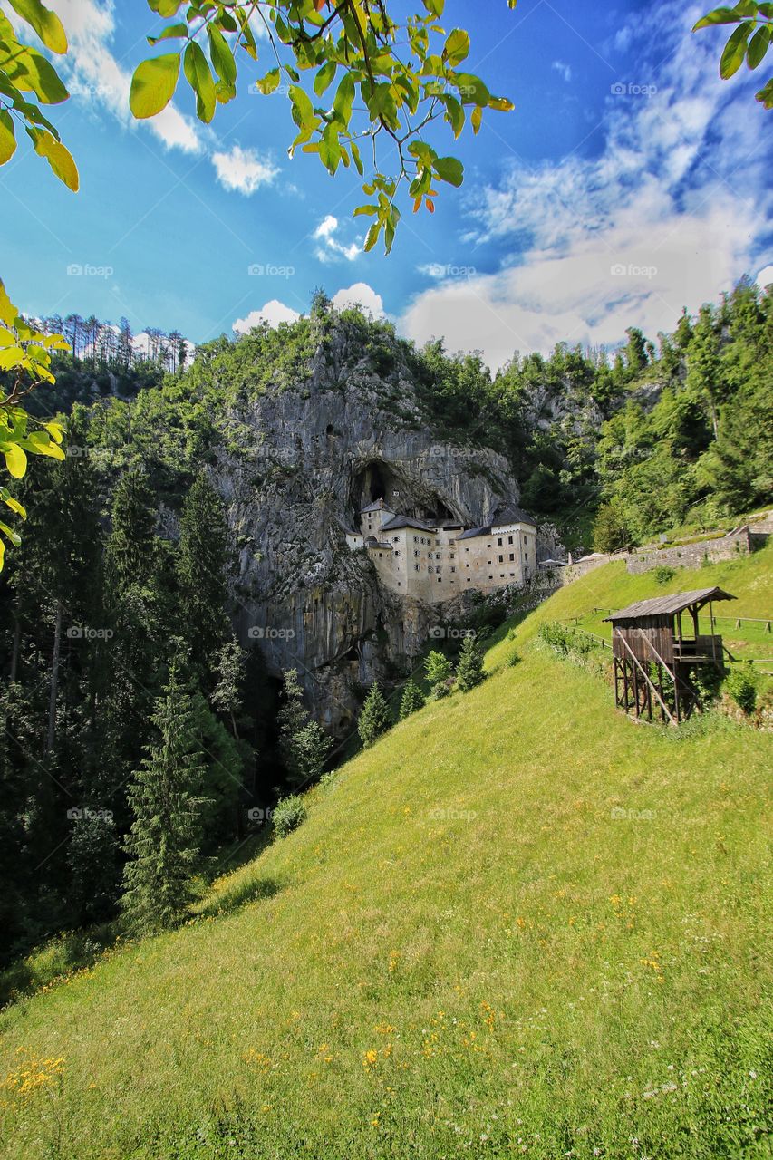 Hiking Predjama castle, Slovenia