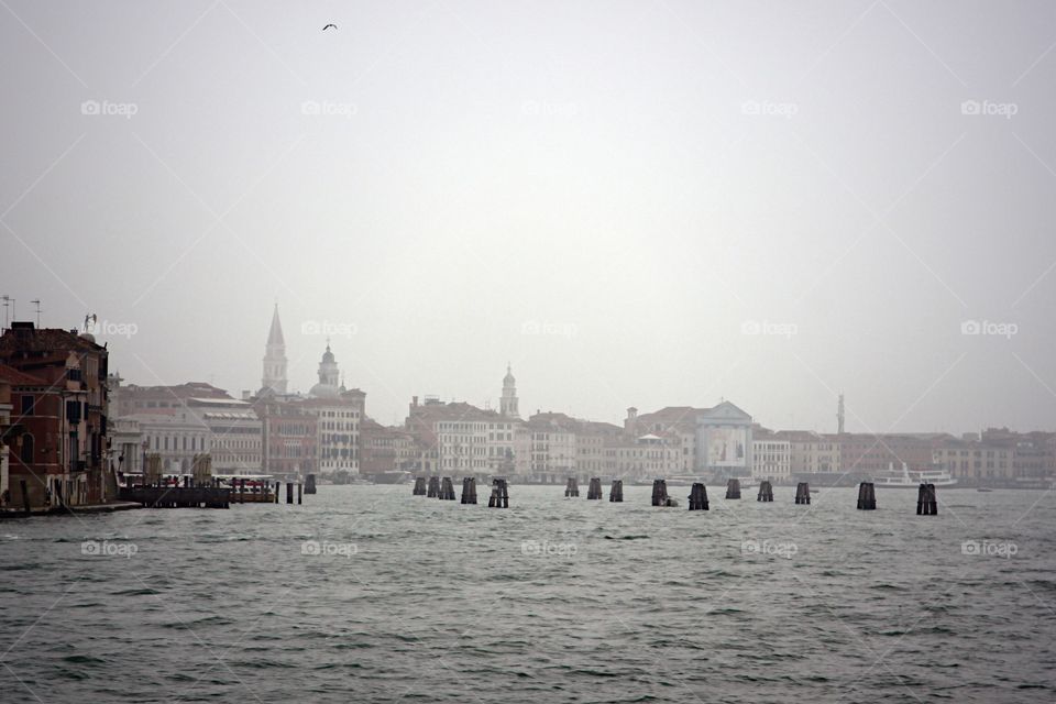 Cityscape in front of water