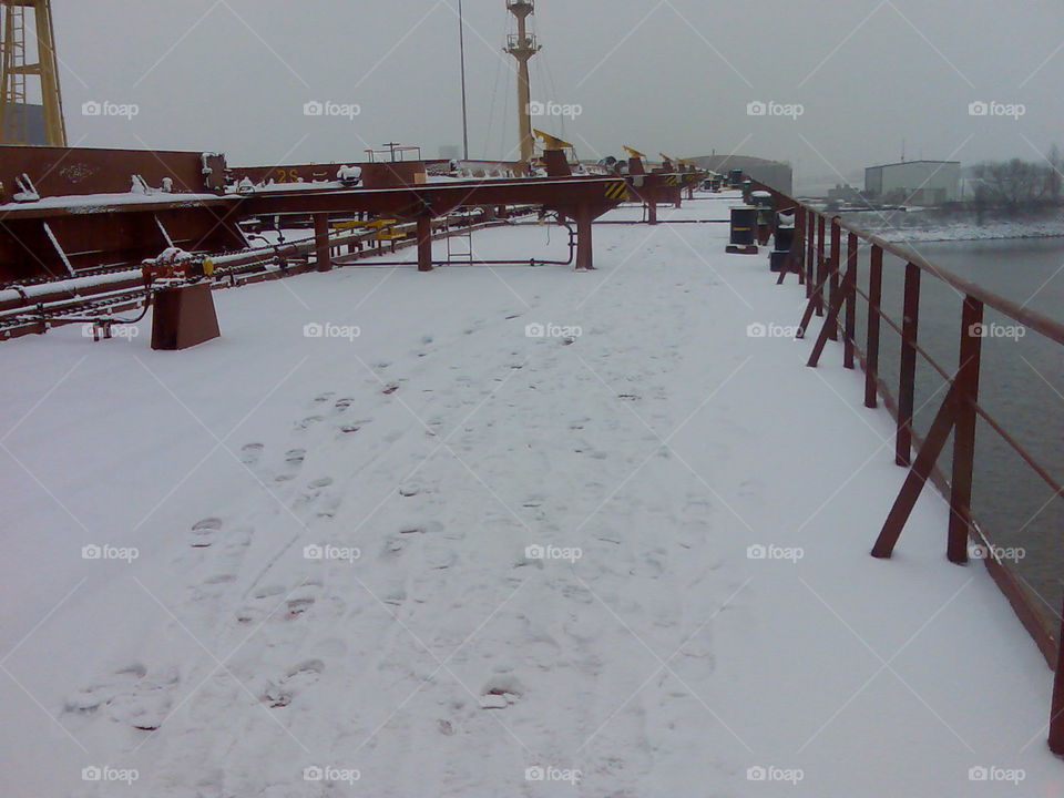# my ship# ship's deck# frozen# cold# ice# narvik# Norway#