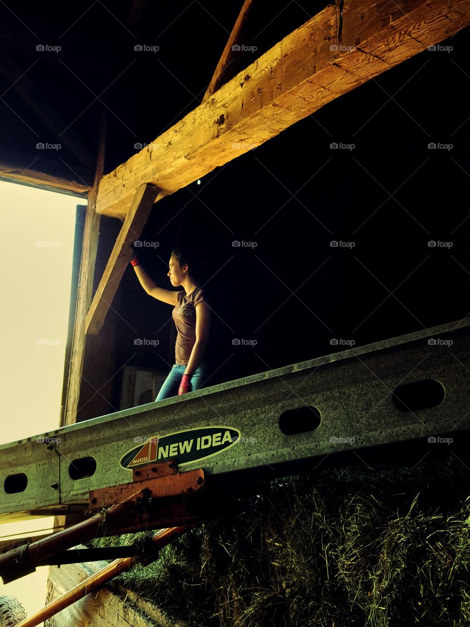 waiting for the next load of hay