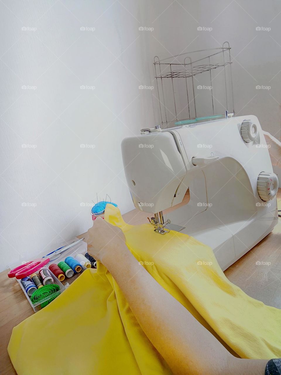 A working place for sewing.