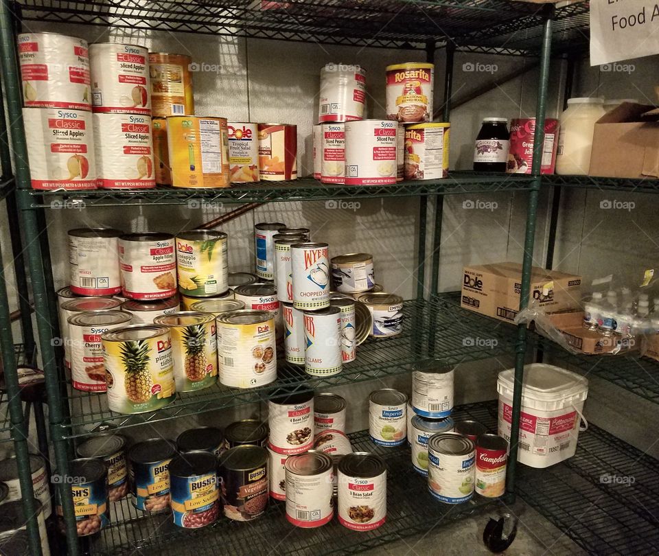 Disaster Preparedness. Canned food