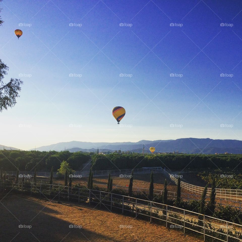 Hot air ballon in Temecula. California 