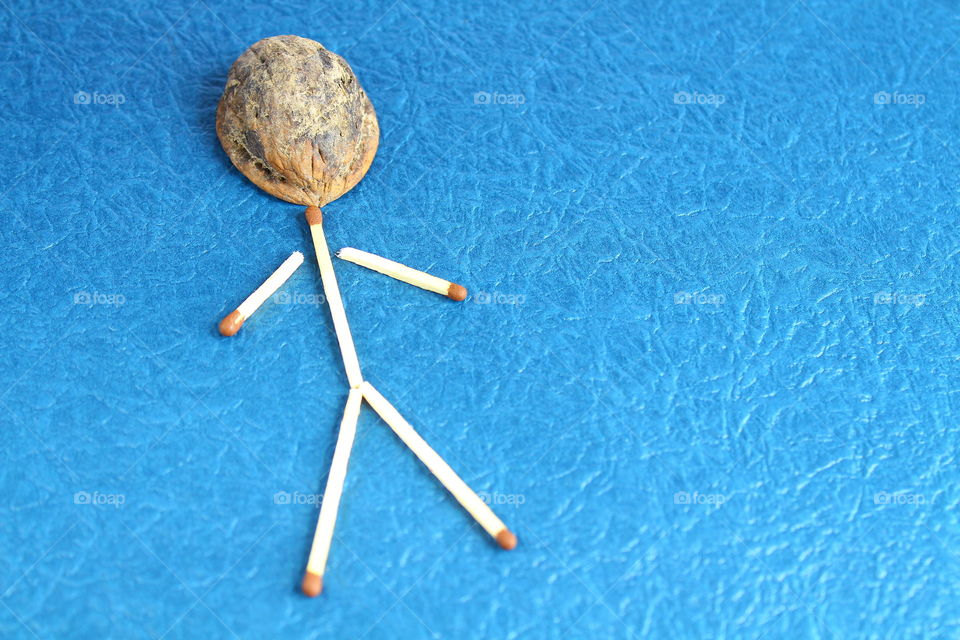 human stick figure from matchstick