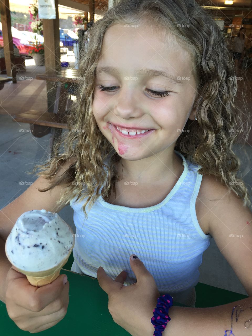 Summer days with ice cream