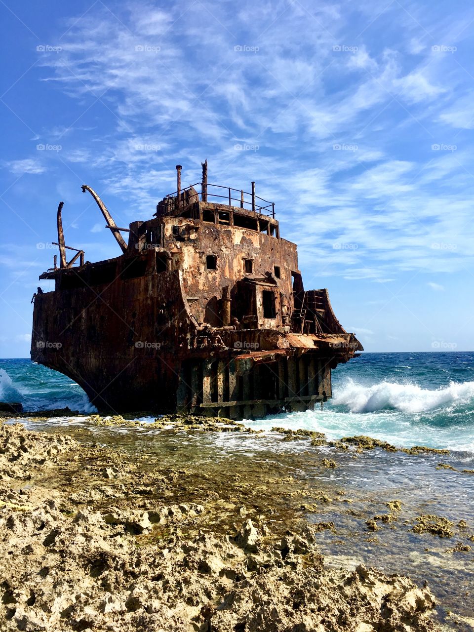 Old Rusty Shipwreck 