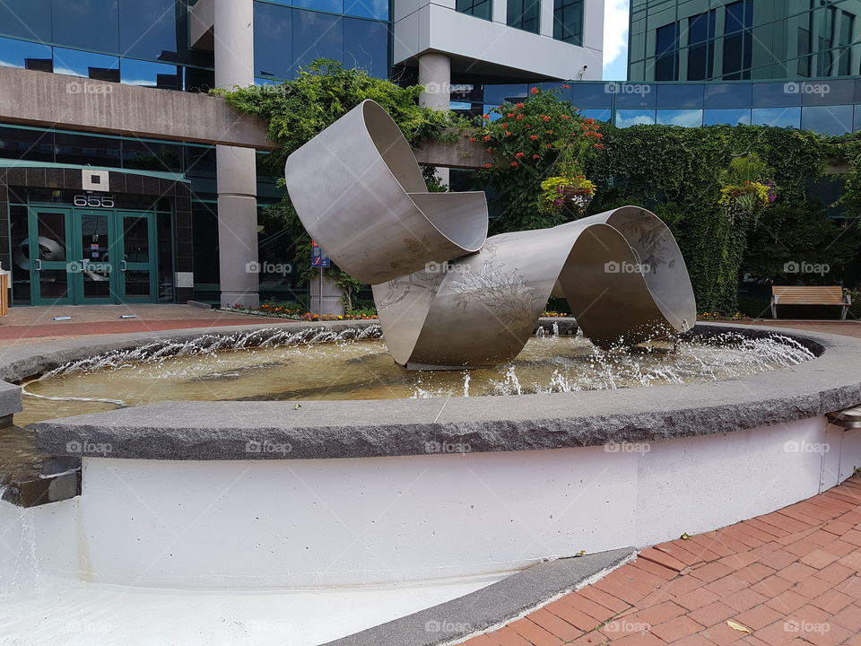 modern art fountain