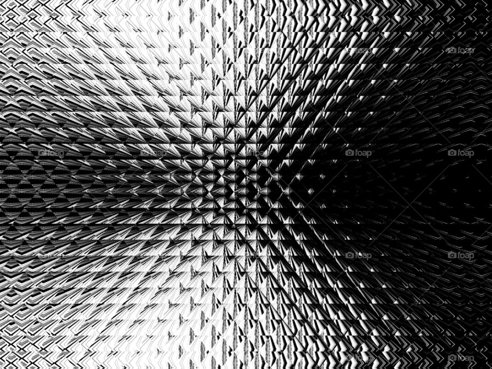 Black and White Pixelated