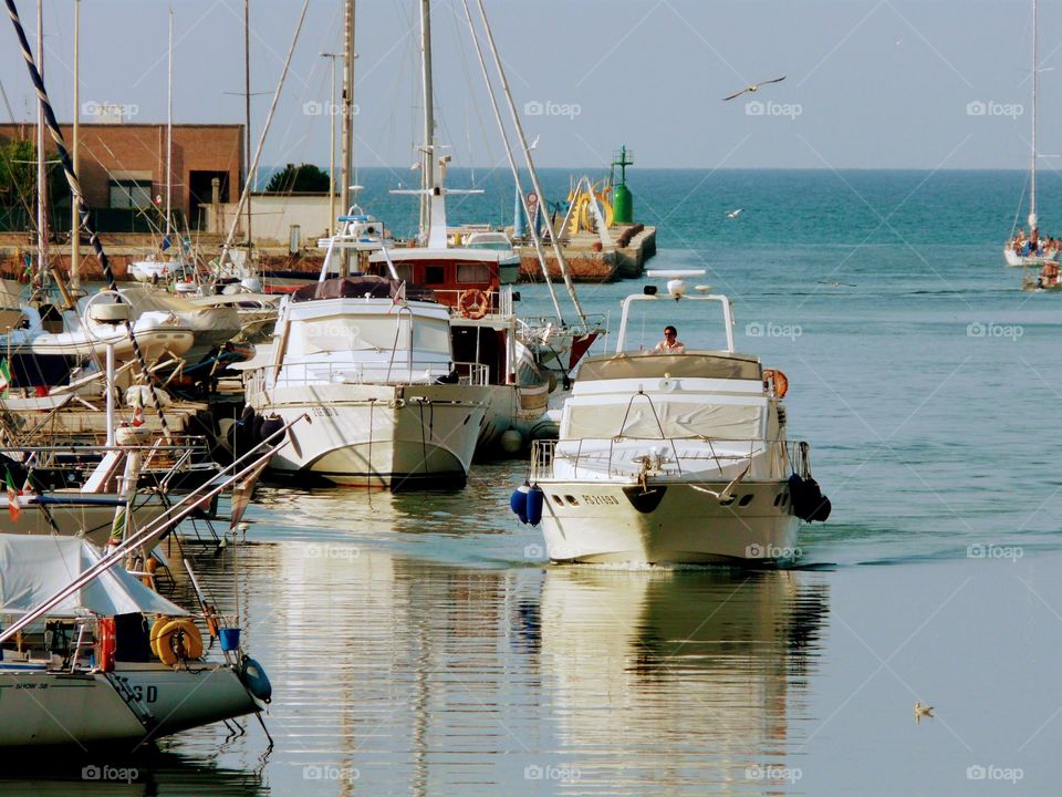 Boat in the sea