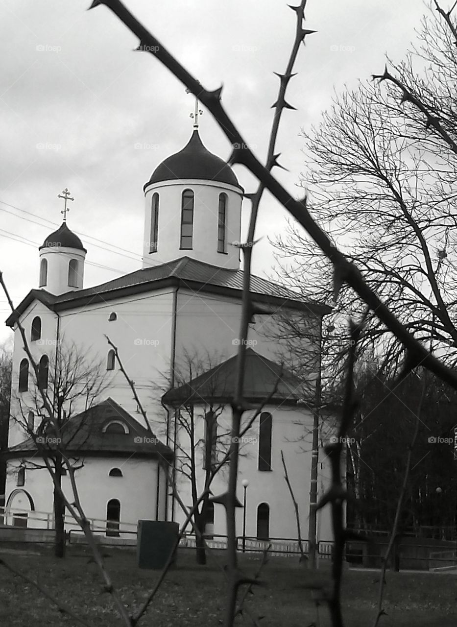 No Person, Architecture, Church, Cross, House