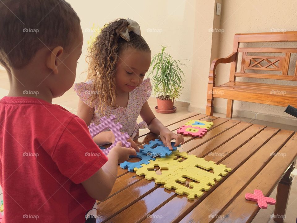 children playing