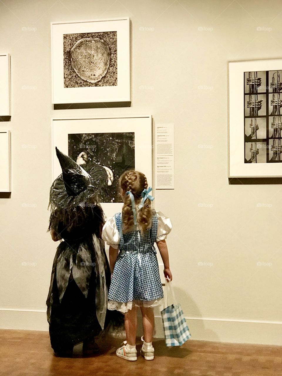 Wicked witch and Dorothy at art museum