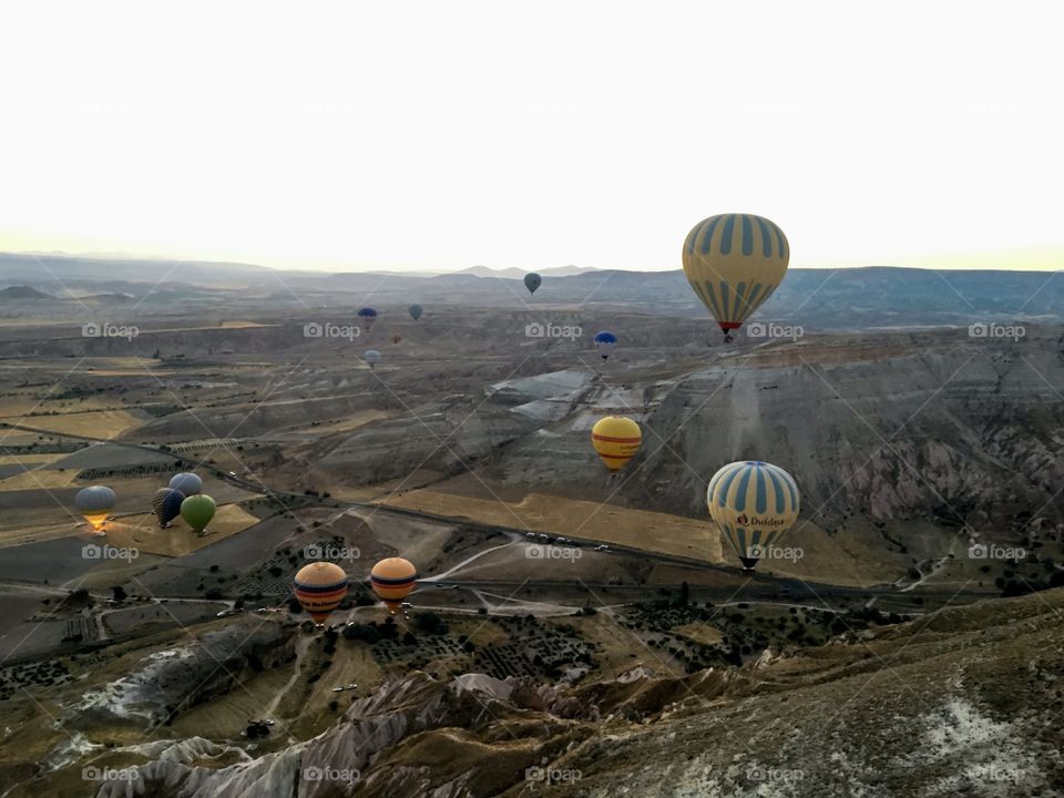 Hot air balloons at Cappadocia