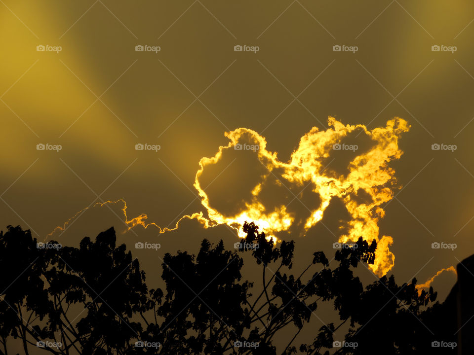 Light behind the clouds