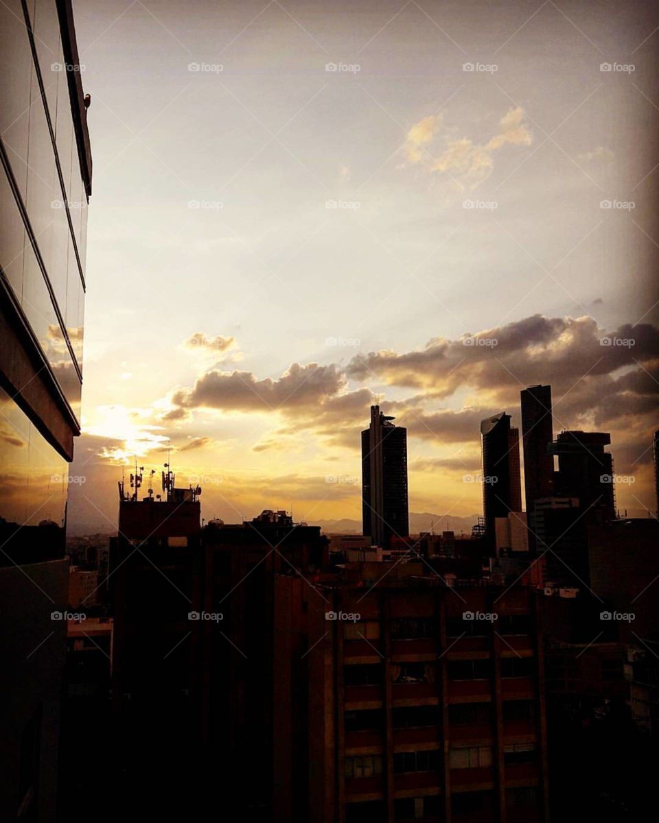 Sunset in Mexico city