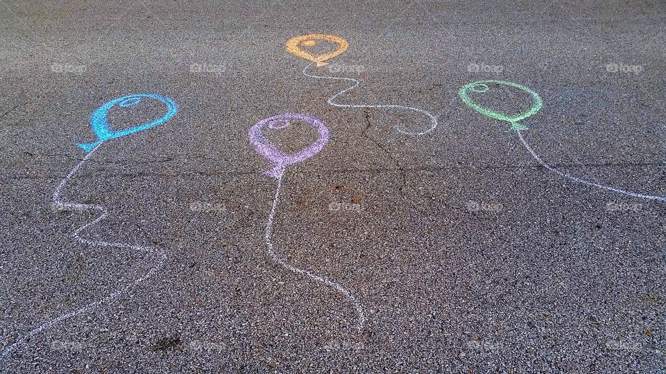 Chalk balloons