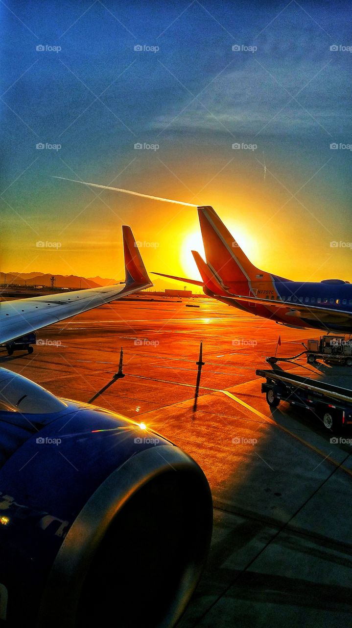 Taking off Phoenix Sunset