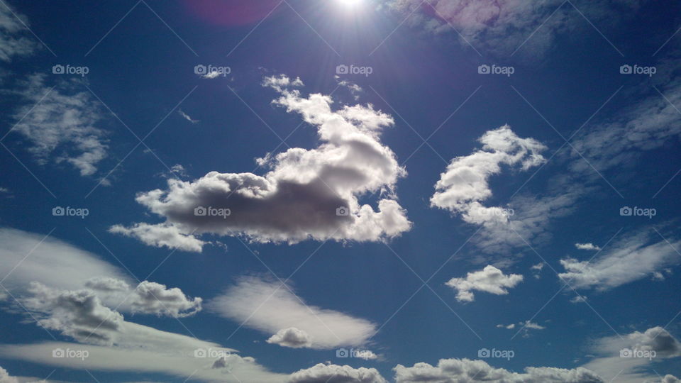 Clouds in the sun