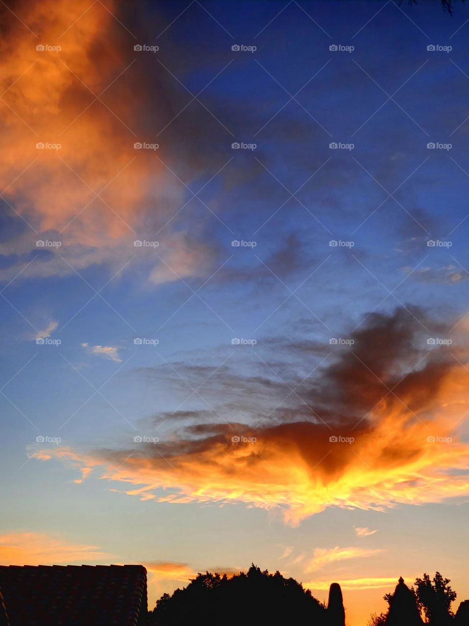 Arizona Sunset from Backyard View