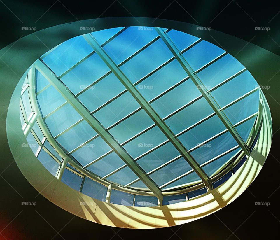 Skylight in the round.