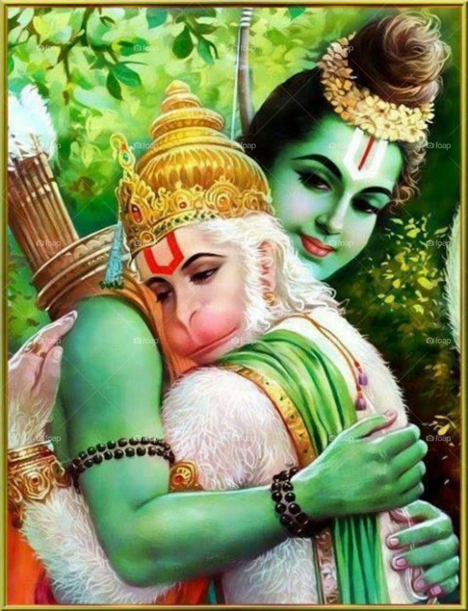 Lord Ram and Hangman Hugging