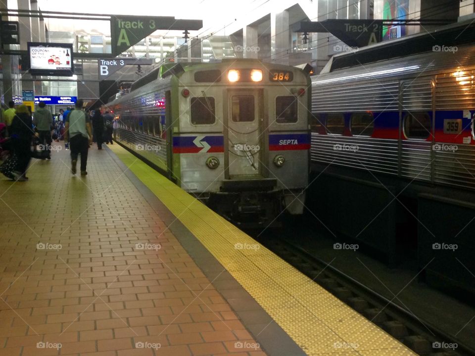 Septa Regional Rail line train. Took this at market east station a few months ago in Philadelphia 