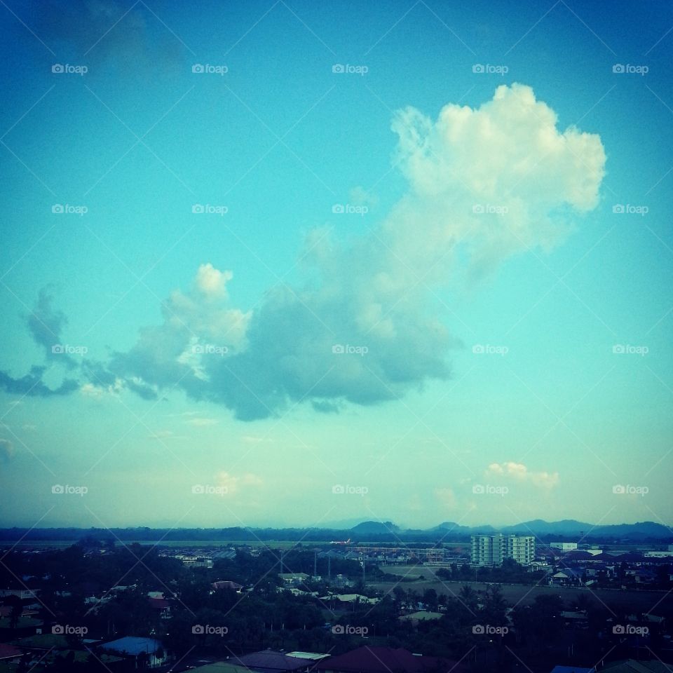 Beautiful clouds. East of Malaysia