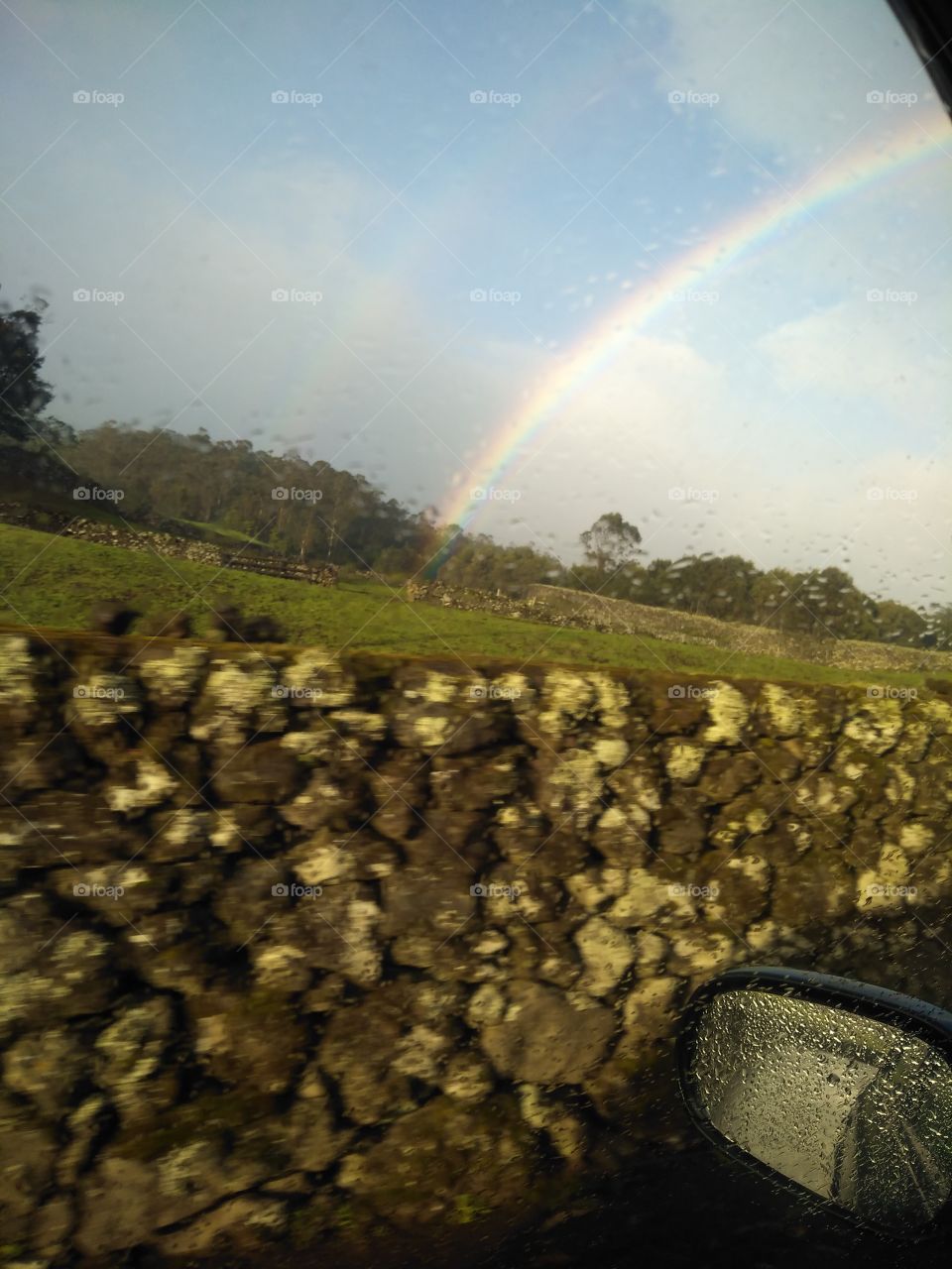 Rainbow on a rainy day