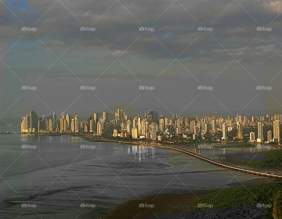 Panama city's skyline