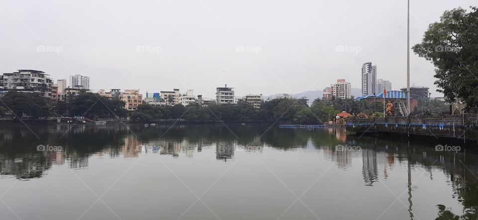 Beautiful lake side, Mirror View, Seeing Double, Natural Picture #Foap