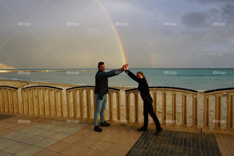 Rainbow#sea#sky#weather