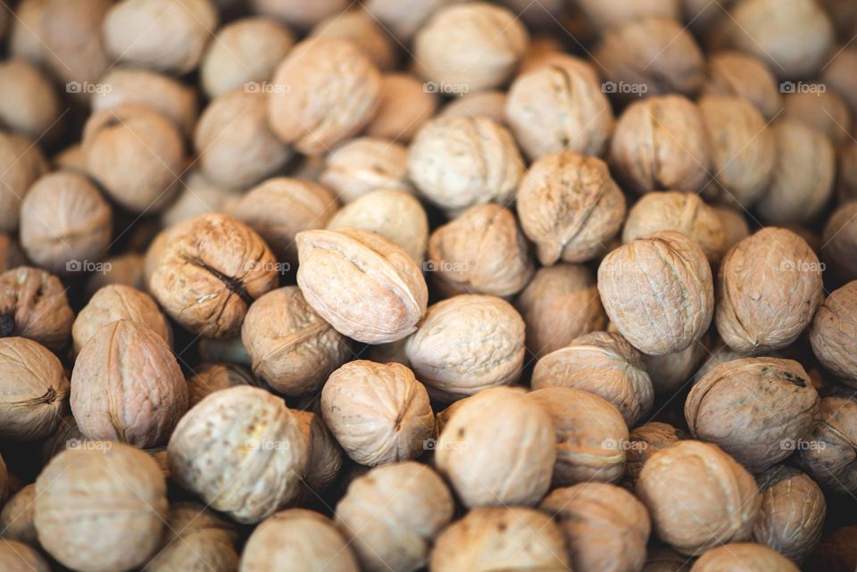 Walnuts background