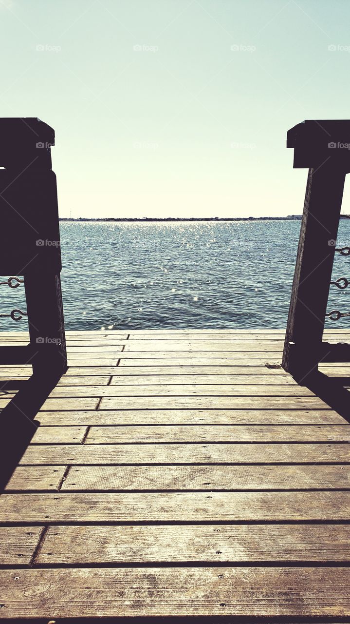 chilling on the dock