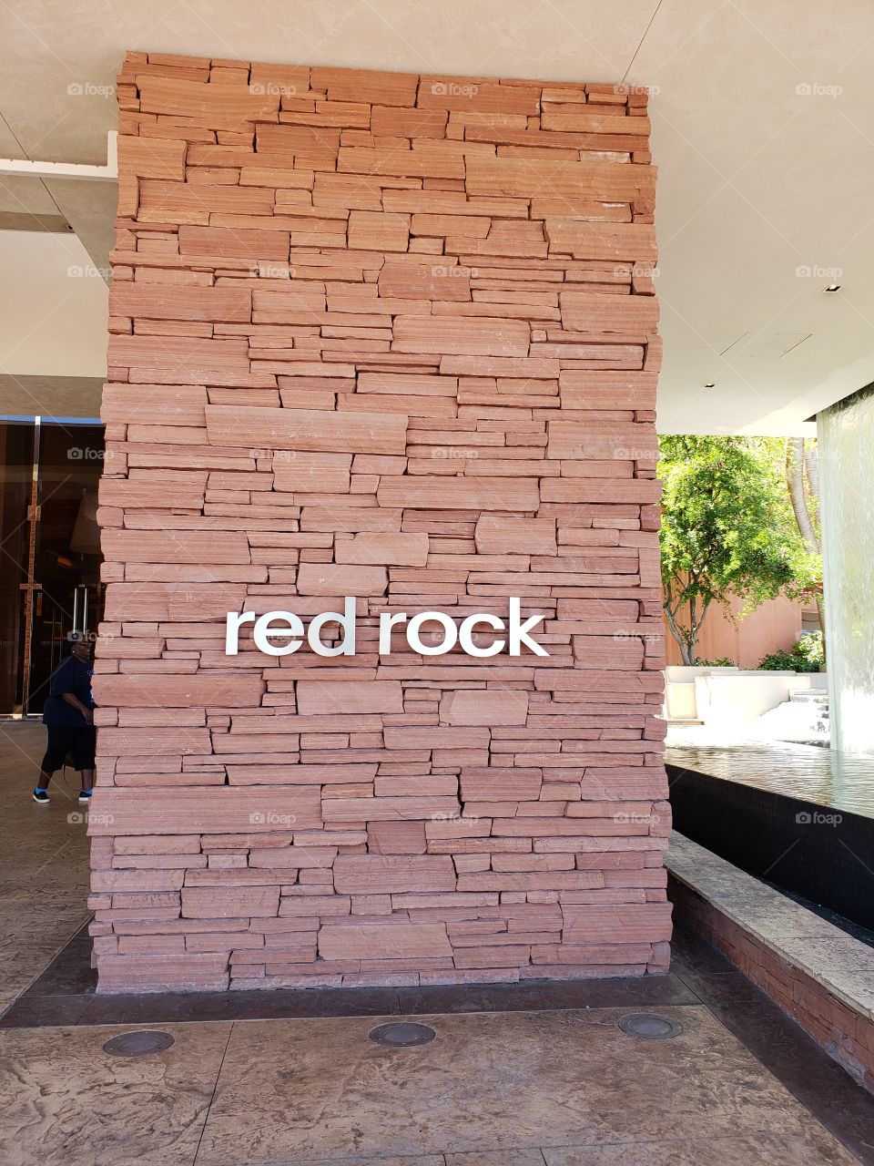 Signs at one of the entrances at Red Rock Casino and Resort in Las Vegas, Nevada, USA