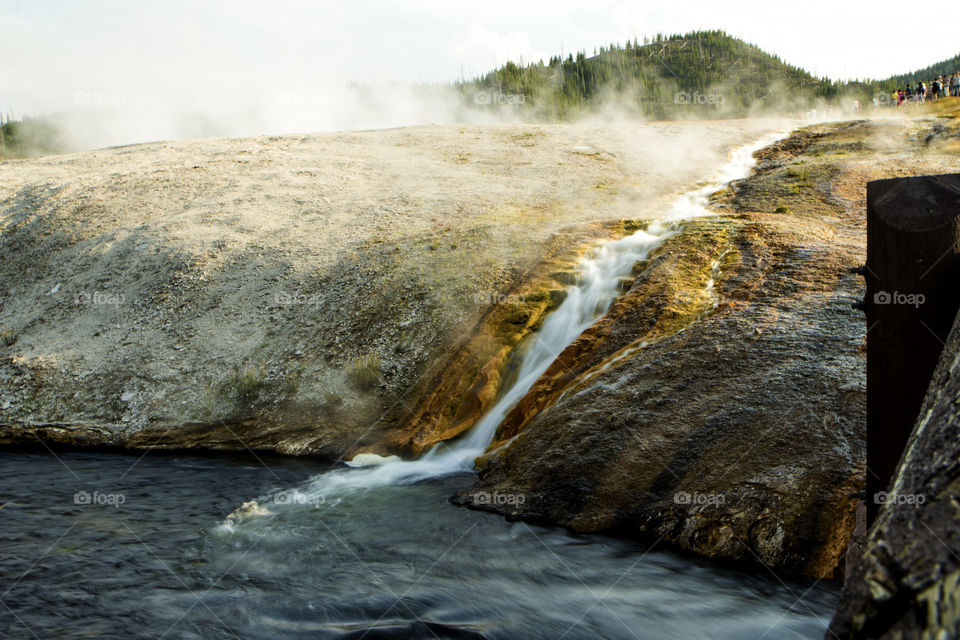 Hot spring at Yellowstone National Park