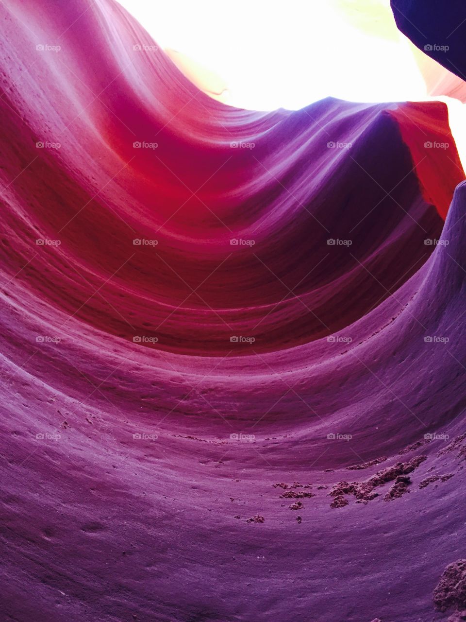 Antelope Canyon purple swirl sandstone 
