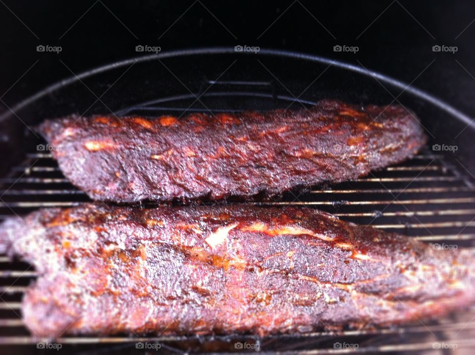 Ribs. Dry rubbed apple & Cheery wood smoked