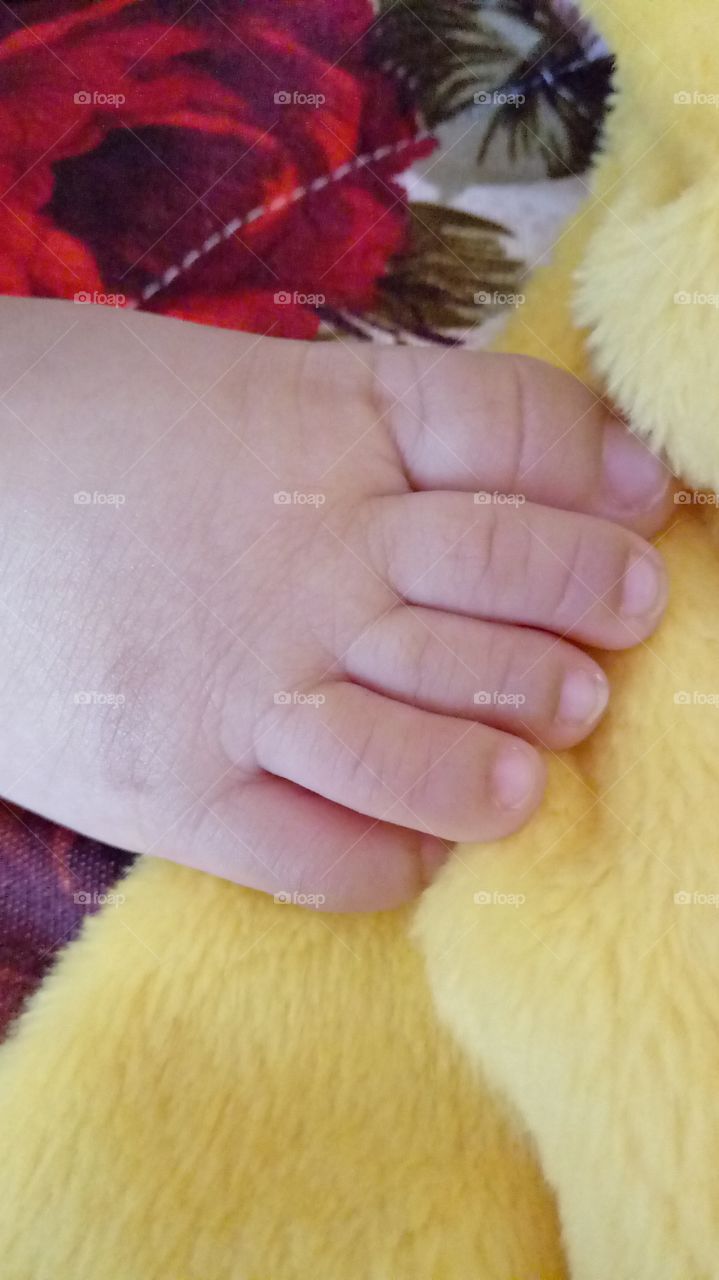 My baby little's foot