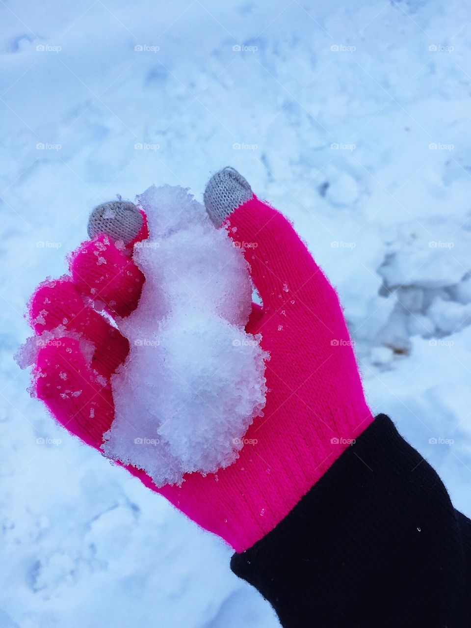 Snow in my hand 