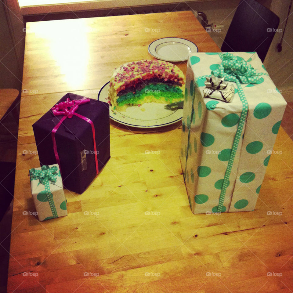 birthday cake rainbow gifts by egomachine