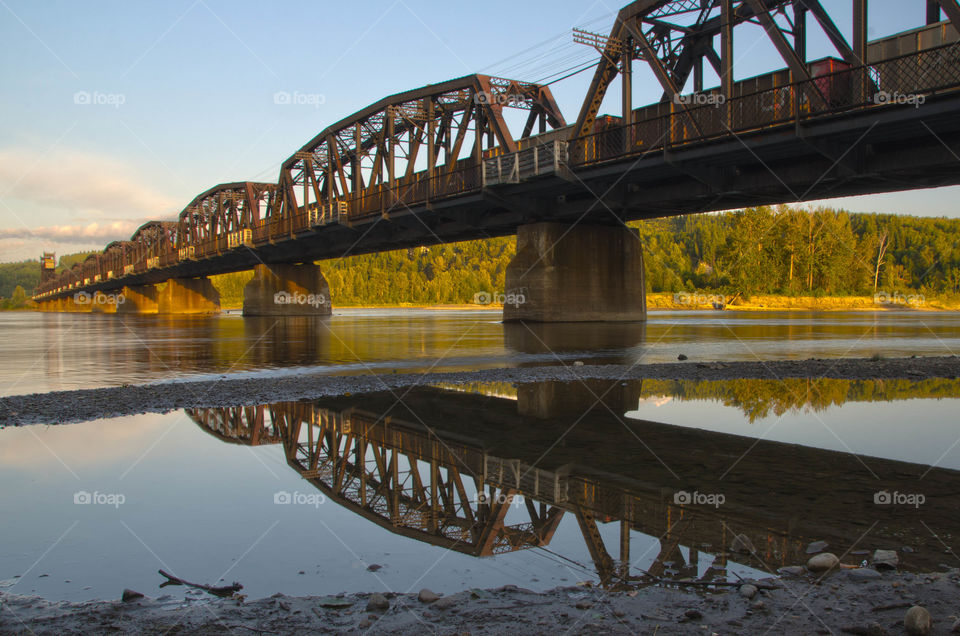 Rail Bridge Reflection