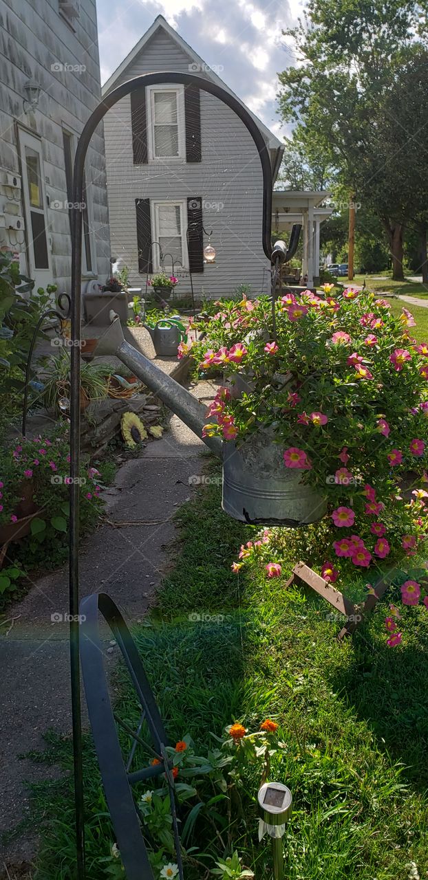 recycling flower pot