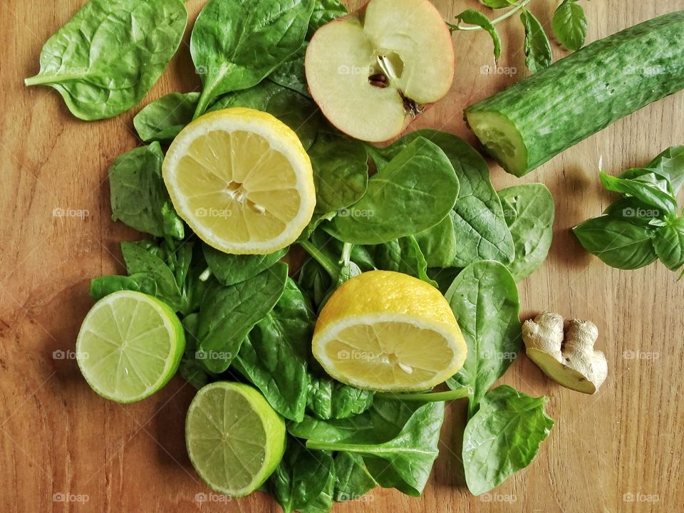 Green Smoothie Ingredients