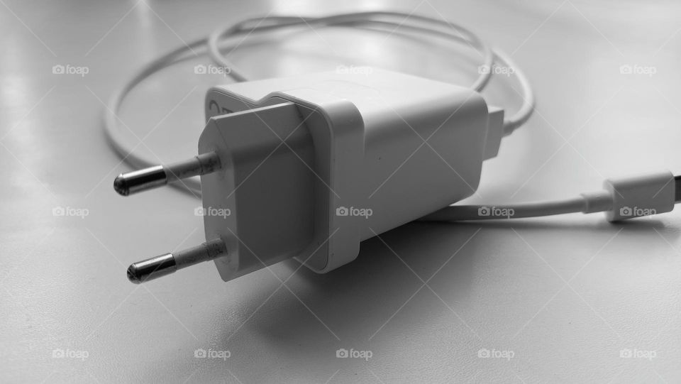 black and white photography, wires, white wire, white on white, phone charger, electricity, appliance