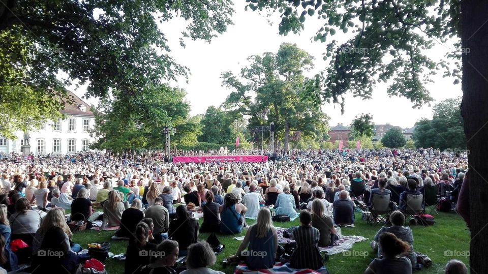 The royal summer ballet in Kongens Have Odense
