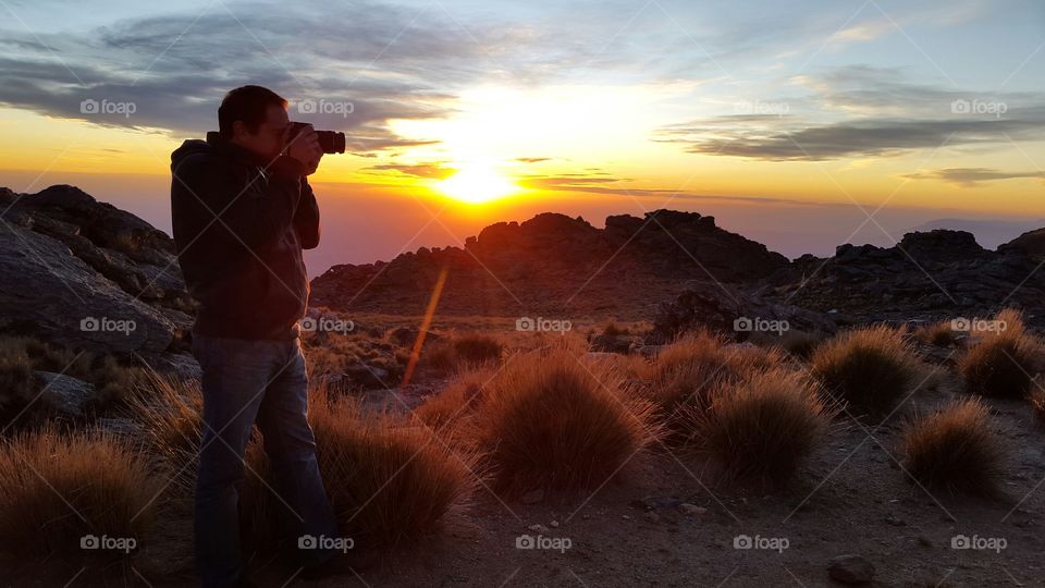 Scenic view of sunset