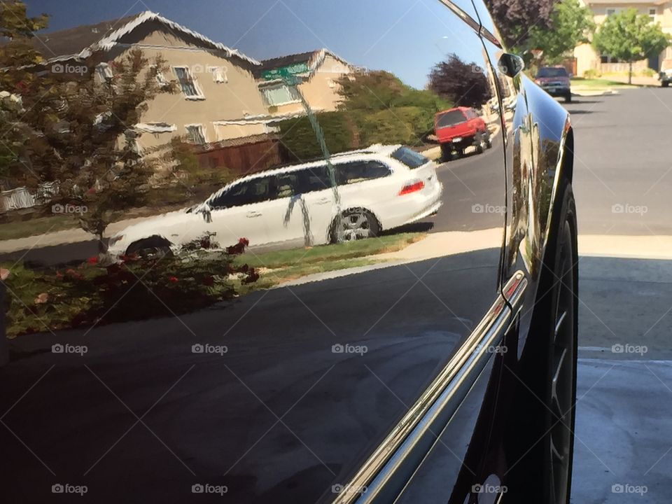 Clean car reflection